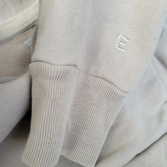 Everlane Track Organic Cotton Crew Neck Pullover Sweatshirt M - Picture 10 of 16